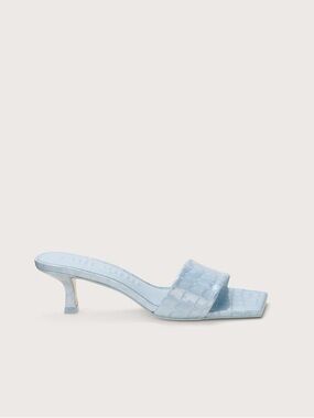NEW CULT GAIA ADA Sandal in ice blue croc leather